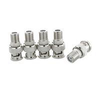 Uikdjgu 10pcs BNC Male Plug a F Jack Adaptateur coaxial Connecteur coupleur CCTV Camera