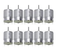 Uikdjgu 10X RS380 DC 1.5-18 V 30000RPM Mini Moteur de 38X28mm pour RC Modele de DIY, Argent