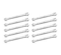 Uikdjgu 10X Ton Argent 5.5mm X 7mm U Forme Double Extremites Ouvertes Cle Outillage