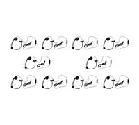 Uikdjgu 10X USB Centre D'Appel Casque avec Suppression du Bruit Mic Monaural Casque de Musique pour PC Maison et Le Bureau Téléphone Un Service Brancher et Utiliser