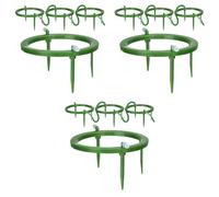 Uikdjgu 12 Jeux D'Anneaux D'Eau 5 Po de Largeur, Support à 3 Pieds, ÉMetteur D'ÉGouttement, Anneau D'ÉGouttement avec Raccord D'EntréE Barbelé IntéGré de 1/8 Pouces, 3 Piquets Amovibles
