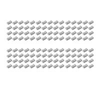 Uikdjgu 120 Pièces 24mmx11mmx10mm Console Mélangeur Curseur Fader Boutons Remplacement pour Potentiomètre Bouton Gris Marque Noire