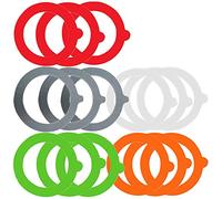 Uikdjgu 15 PièCes Joints de Remplacement en Silicone Anneaux de Joints en Caoutchouc éTanches pour Cannage Couvercle de Bocal Anneau D'éTanchéIté