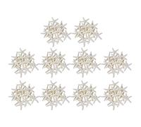 Uikdjgu 150 Pièces Étoile de Mer de Doigt Crayon Blanc-CrèMe pour la Décoration de Mariage, la Décoration Intérieure et Le Projet D'Artisanat