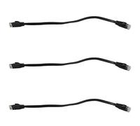 Uikdjgu 18 Pcs Câble Plat de RÉseau Internet Plat de 1 Ft Solide Fil À Haute Vitesse de LAN de PiÈce RapportÉE avec des Connecteurs sans Accroc Rj45