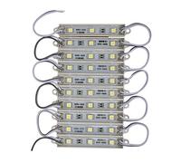 Uikdjgu 1X10Pcs 5050 SMD 3 LED Module LED Strip String Light éTanche DC 12V Cool Blanc