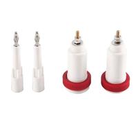 Uikdjgu 2 Paires de 4 Mm Banana Jack 10Kv-30Kv Connecteur Haute Tension Fiche et Prise Instrument de Test D'Alimentation