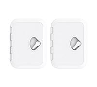 Uikdjgu 2 Pièces 270 x 375mm Plastique Anti-ÂGe Ultra-Violet Pont Blanc Pont de la Marine Bateau à Hayon D'AccèS Inspection des Trappes Yacht Cover RV