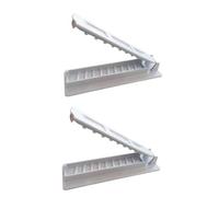 Uikdjgu 2 Pièces Kebab Maker BBQ Viande Brochette Machine Réutilisable pour Kebab Presse Maker Barbecue pour Cuisine Gril Accessoires de Remplacement Blanc