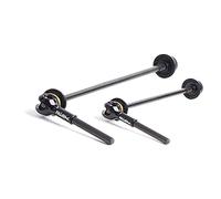 Uikdjgu 2 Tiges de Fixation pour Vélo en Fibre de et Tige en Titane (Noir)