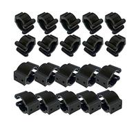 Uikdjgu 20 Pièces de Pêche Régulier Clips Rod Stockage, Canne Une Pêche Porte-Clip Rack de Stockage, 2 Style & 10Pcs Chaque Style - Big pour la Poignée, Petite pour Hold Your Pole