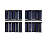 Uikdjgu 20 Pieces Mini Panneau Solaire Nouveau 0.5 V 100 MA Panneaux Solaires Panneaux Photovoltaiques Module Solaire Chargeur de Batterie DIY 53 x 18 x 2.5mm