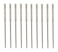 Uikdjgu 20 PièCes SéRies 0,8 Mm Enduit de Diamant Pointe Pointe Foret HéLicoïDal pour Carreaux de Pierre de en Verre