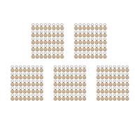 Uikdjgu 200 Pièces Porte-Clés en Bois Rond Blanc Bricolage Porte-Clés en Bois étiquettes-Clés Peuvent Graver des Cadeaux de Bricolage