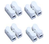 Uikdjgu 200PCS CH2 Spring Quick Wire Connector Cable Clamp Terminal Block Connector pour LED Strip Light
