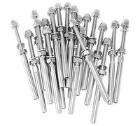 Uikdjgu 20Pack Fileté Terminal Stud T316 Inoxydable Marine Grade Fin Terminaison de pour 3/16 Pouce Pont de Câble Rampe Main-Garde