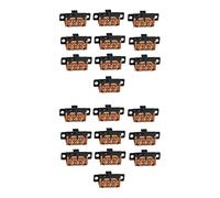 Uikdjgu 20Pcs Interrupteur A Glissiere de Haut Bouton A 6 Broches A 3 Position DPDT Panneau de 0.5A 50V DC