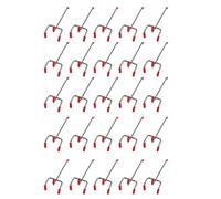 Uikdjgu 25Pcs Le Panneau De Magasin Au Détail D'Affichage De Détail De Mur Latte De Crochets De Panneau Croisé De 100Mm Convient À Cintre De Chrome 1-1.5Kg en Métal De Chargement