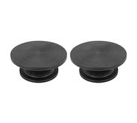 Uikdjgu 2pièces 30cm Tour de Poterie Plateforme de Modélisation ModèLe de Plateau Tournant Sculptant Faire de L'Argile Noir