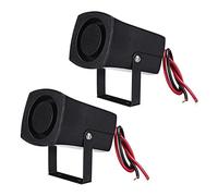 Uikdjgu 2X 12-24 V 6 Tons Voiture Police Incendie Alarme Anneau SystèMe D'Alarme SirèNe Haut-Parleur Avertissement Fort Son Alarme Haut-Parleur