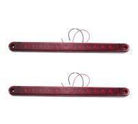 Uikdjgu 2X 12LED Feu Stop Queue 12V Lampe de Frein Bar Camion Remorque Camion Bus Feux D'Identification de Frein