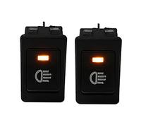 Uikdjgu 2X 12V Universel Anti-Brouillard Interrupteur A Bascule LED Lampe pour Voiture - Jaune LED