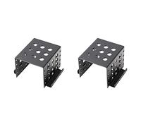 Uikdjgu 2X 4 Baies 3,5 Pouces Une 2,5 Pouces Disque Dur Support de Interne Adaptateur Support en Alliage D'Aluminium Support Mobile