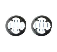 Uikdjgu 2X 8 Trous 42T VéLo Manivelle Bricolage Couverture VéLo PéDalier ChaîNe Roue Couverture Garde ChaîNe Remplacement Protecteur-Gris