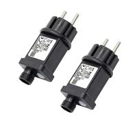 Uikdjgu 2X Alimentation de Prise de Transformateur 24V Adaptée Aux Décorations D'Équipement LED de Noël Halloween Prise UE