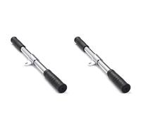 Uikdjgu 2X Barre de Traction Barre Droite Rotative de Gymnastique pour Les Accessoires de Machine de Câble EntraîNement D'Aviron Biceps ÉQuipement D'EntraîNement de Gymnastique à Domicile