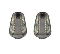 Uikdjgu 2X Casque Survie Gyrophare Lumière Stroboscopique pour Casque Sécurité de Survie Lampe de Poche IR Signal étanche avec Magic Tape D
