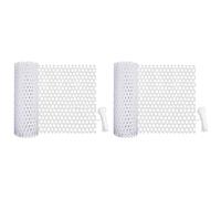 Uikdjgu 2X de Clôture en Fil de Poulet en Plastique, Fil de Clôture pour Jardinage, Clôture de Volaille, Cadre en Fil de Poulet pour Filet Floral Blanc