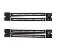 Uikdjgu 2X Double 12 Indicateur de Niveau de Musique LED VU Mètre Amplificateur Lampes Panneau Réglable de Vitesse de la Lumière pour MP3 DC 7-12 V ()