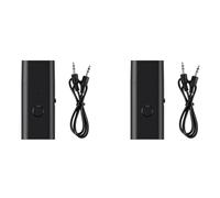 Uikdjgu 2X ÉMetteur-RéCepteur Bluetooth 5.3, Adaptateur USB sans Fil Auxiliaire 3,5 mm, Microphone IntéGré, Diffusion de Musique, Appels Mains