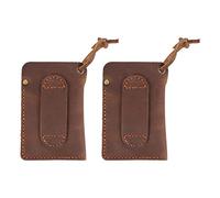 Uikdjgu 2X Étui En Cuir pour Organisateur Fait à La Main/Étui pour Pochette pour Lampe de Poche/Multi-Outil/Couteau/Stylo
