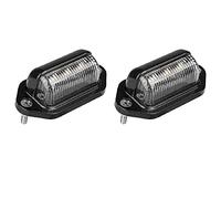 Uikdjgu 2X Feu de Plaque D'Immatriculation LED Feu de Plaque D'Immatriculation éTanche pour Remorques, VéHicules RéCréAtifs, Camions, Bateaux