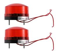 Uikdjgu 2X Flash Industriel LED Ac 220V Lampe Stroboscopique Lampe D'Avertissement D'Accident Rouge Lte-5061 De