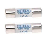 Uikdjgu 2X Fusible Multimetre Cylindre en Ceramique Blanc de 10 x 38mm 1000V 10A