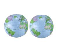 Uikdjgu 2X Globe Terrestre Jouet de Globe Gonflable Globe de Formation Geographie Globe Terrestre de Formation 40 cm