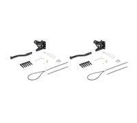 Uikdjgu 2X Loquet de Porte Autobloquant pour Clôture en Bois Robuste, Câble à Ressort en Acier, Quincaillerie de Porte, Serrure de Porte pour Jardin