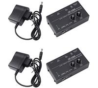 Uikdjgu 2X Ma400 Préamplificateur de Casque Préamplificateur de Microphone Préamplificateur Prise Européenne