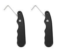 Uikdjgu 2X Pratique Universelle pour Le Rouleau de Figure avec Crochet étendu Extracteur de Hockey sur Glace Poignée Portable Tendeur de Dentelle de Patin