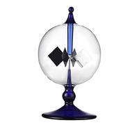 Uikdjgu 2X Radiomètre à énergie Solaire Bleue énergie de la Lumière du Soleil Crookes Ailettes Rotatives Moulin à Vent Cadeau Décoration de Bureau à