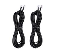 Uikdjgu 2X RJ11 6P4C Cable Cordon de Telephone ADSL Modem 5 Metres