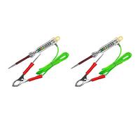 Uikdjgu 2X Testeur de Circuit LED Automobile 6-24V Lumière de Test avec Double Sonde Pince Crocodile de Fil Antigel de 47 Pouces