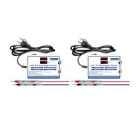 Uikdjgu 2X Testeur LED 0-300V Sortie LED Testeur de Rétroéclairage TV Bandes LED Polyvalentes Perles Barre Lumineuse Outil de Test de Lampe Prise UE