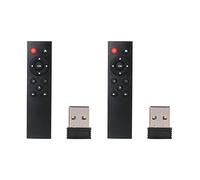 Uikdjgu 2X Universel 2.4G Clavier Souris Air sans Fil TéLéCommande pour Android PC Box TV