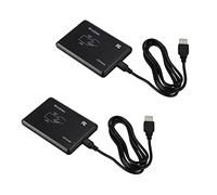Uikdjgu 2X USB Lecteur de Proximite ID Carte Cle RFID 125KHz Controle Acces pour Porte Securite Maison + Cable USB