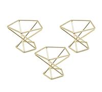 Uikdjgu 3 PièCes SéRies GéOméTrique Air Plante Titulaire Support D'Usine d'air Rack Plantes en MéTal Stand Planteur ÉTagèRes Himmeli DéCor Tillandsia Conteneurs