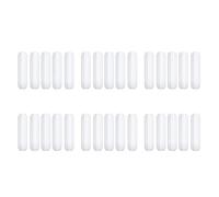 Uikdjgu 30 Pièces SéRies 25mm (1 Pouce) PTFE Agitateur MagnéTique MéLangeur Barre D'Agitation, Couleur Blanche, Barre de Laboratoire, Barre de Plaque D'Agitation